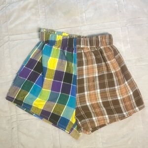 ROMWE Plaid Shorts